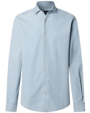 Hackett Light-Wash Denim Shirt - Blue