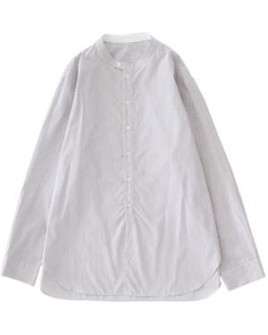 Studio Nicholson Chemise Nick À Rayures - White