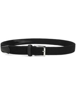 Kiton Elastic Belt - White