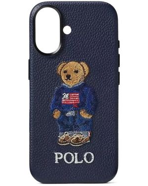 Polo Ralph Lauren Bear-Embroidered Phone Case - Blue
