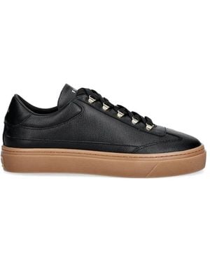 Furla Eyelet Lace-Up Trainers - Black