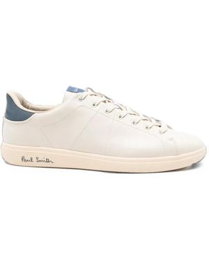 Paul Smith Logo-Print Leather Sneakers - White