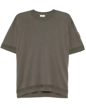 Moncler Knitted T-Shirt - Grey