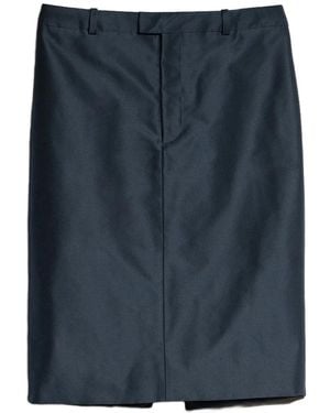 Gucci Silk Midi Skirt - Blue