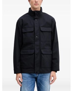 ARMANI EXCHANGE Pocket Hooded Jacket - Blue
