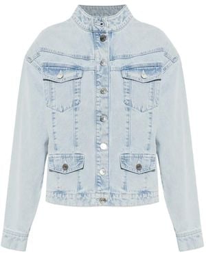 Gestuz Gzparwana Button-Down Denim Jacket - Blue