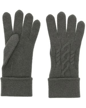 N.Peal Cashmere Guantes Cable - Gris