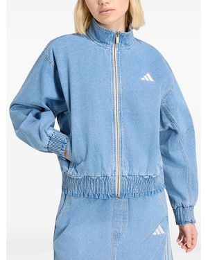 adidas Chaqueta Vaquera Con Logo Bordado - Azul