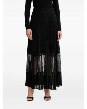 Twinset Pleated Maxi Skirt - Black
