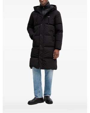 Guess Hooded Padded Coat - Black