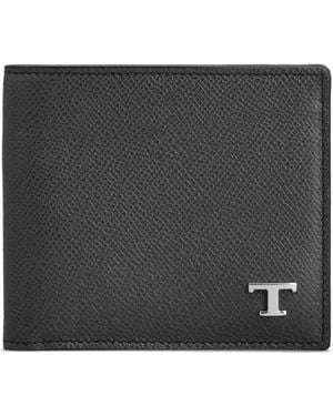 Tod's Portemonnaie Aus Leder - Schwarz