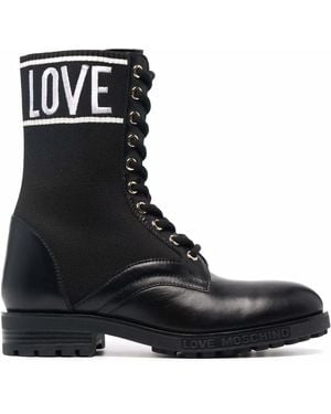 Love Moschino Calf-Length Boots - Black