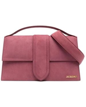 Jacquemus Le Bambinou Leather Tote Bag - Purple