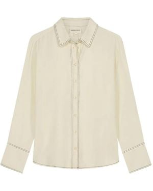 FABIENNE CHAPOT Stella コントラストステッチ シャツ - ホワイト