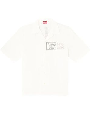 DIESEL S-Brack-A-Hgbs Short-Sleeve Shirt - White