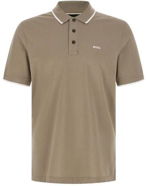 BOSS Logo-Detail Polo Shirt - Multicolour