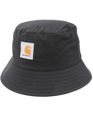 Carhartt Bowden Logo-Patch Bucket Hat - Black