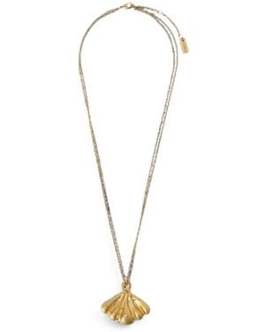 Chloé Mirror Pendant Necklace - White