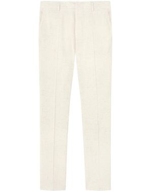 Versace Tailored Wool Trousers - White