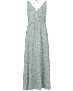 Marni Floral-Pattern Maxi Dress - Green