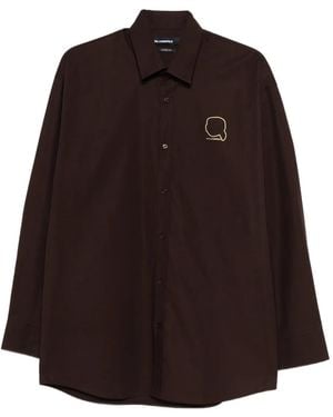 KARL LAGERFELD Logo-Detail Shirt - Brown