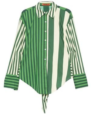 Simon Miller Loch Striped Button-Up Shirt - Green