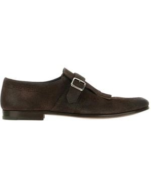 Church's Fringed Buckle Monk Shoes - White