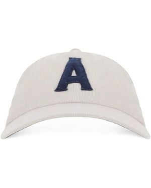 Autry Corduroy Logo-Patch Baseball Cap - Blue