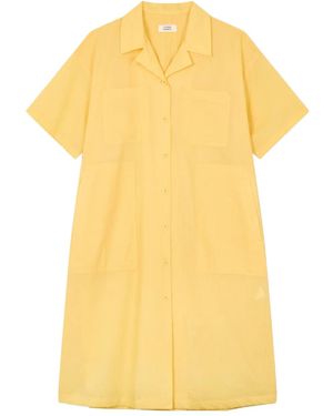 Studio Tomboy X Patch-Pocket Midi Dress - Yellow
