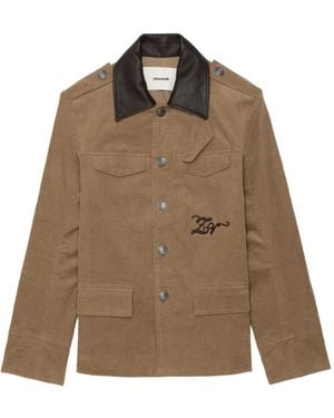 Zadig & Voltaire Veram Jacke Mit Cordstickerei - Braun