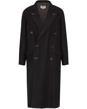 Maison Margiela Four-Stich Coat - Black