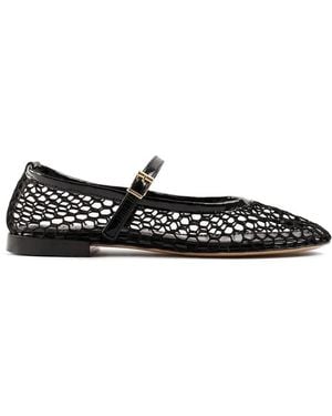 Souliers Martinez Minima Mesh Ballet Flats - White