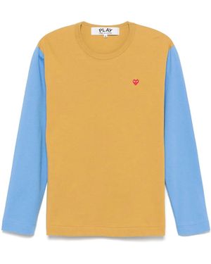 COMME DES GARÇONS PLAY ロゴ Tシャツ - イエロー