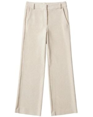 Marella Straight-Leg Trousers - White