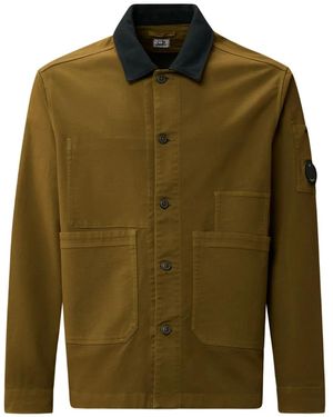 C.P. Company Buttoned-Pocket Jacket - Green