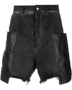 Rick Owens Stefan Panelled Cargo Shorts - Black