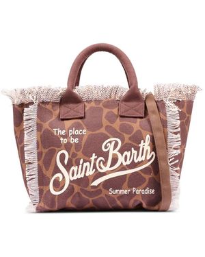 MC2 Saint Barth Fringed-Detail Tote Bag - Pink