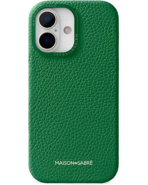Maison De Sabre Leather Iphone 17 Case - Green
