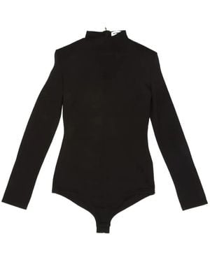 Jil Sander Body Con Cuello Alto - Negro