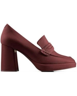 Clarks Martine Rose Block-Heel Loafers - Purple
