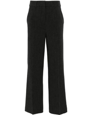 DKNY Straight-Leg Tailored Trousers - Black