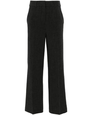 DKNY Straight-Leg Tailored Trousers - Black