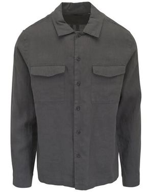 Vince Garage Linen Shirt - Grey