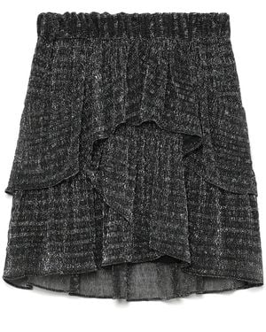 IRO Minijupe En Maille Métallisée - Black
