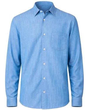 Officine Generale Long-Sleeved Shirt - Blue