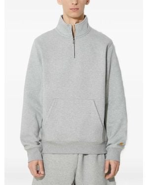 Carhartt Zip Mock-Neck Sweatshirt - Gray