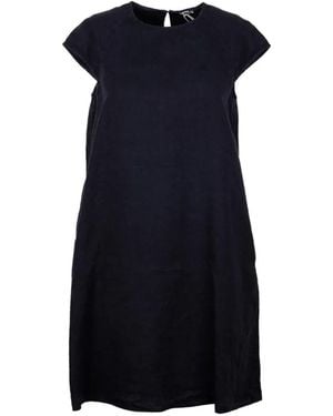 Aspesi Round-Neck Mini Dress - Blue