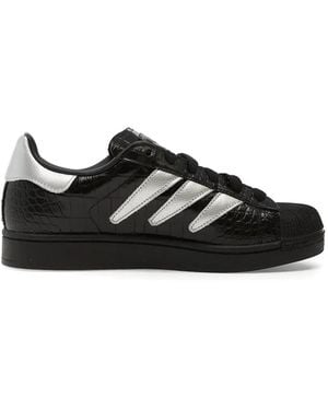 adidas Superstar Ii Sneakers Mit Silberfarbenen Streifen - Schwarz