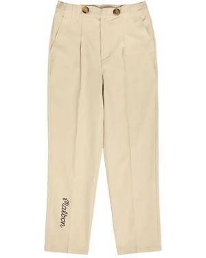 Malbon Golf Oliver Button-Embellished Trousers - Natural