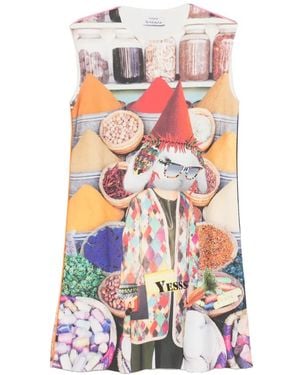 The Artistylist Graphic-Print Sleeveless Dress - White